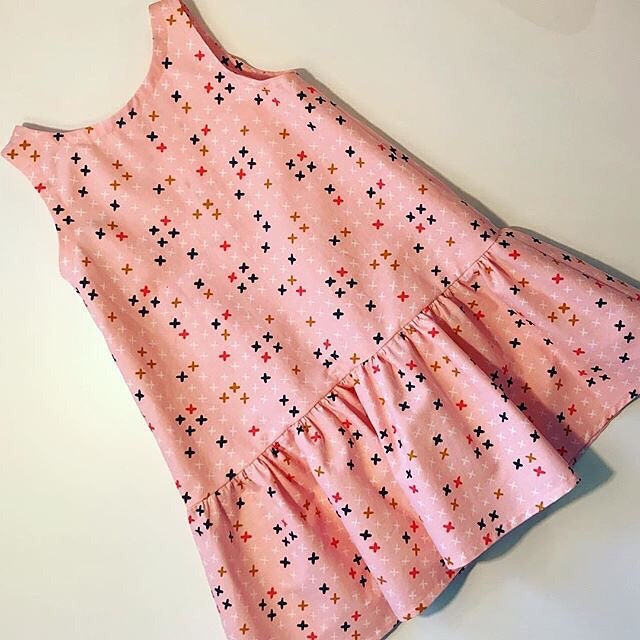 #❤️mingoandgrace Love this girly pink #luckystrikesfabric for the #charliedress by #mingoandgracepatterns : @erinsewsinco